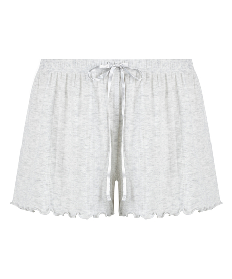 Pyjamasshorts Pointelle, Beige