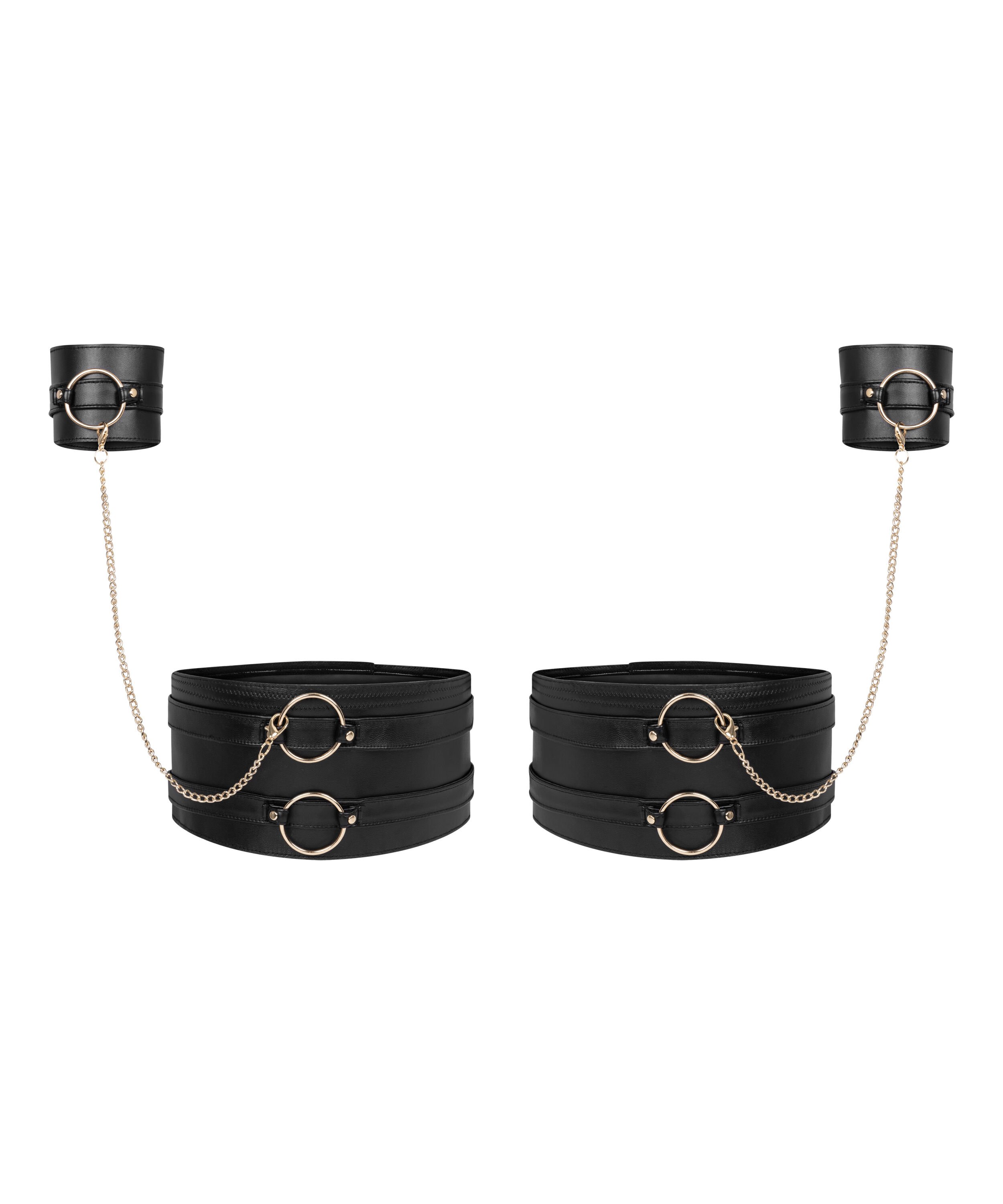 Ben- och handmanschetter, Svart