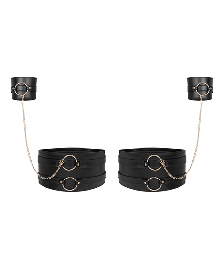 Ben- och handmanschetter, Svart