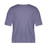 Ribbad kortärmad topp, Lila