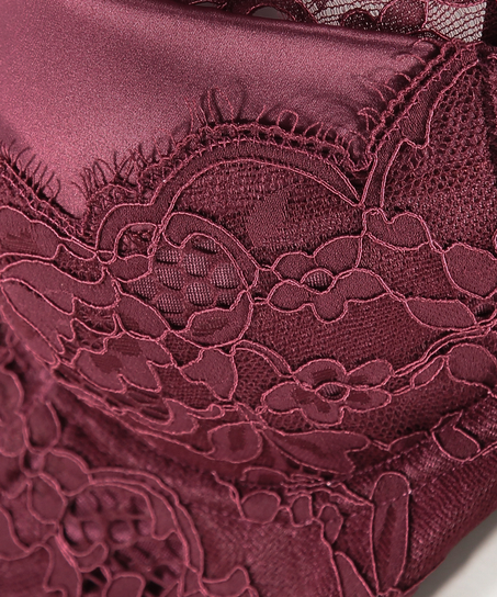 Formpressad longline-bh med bygel Heather, R&ouml;d