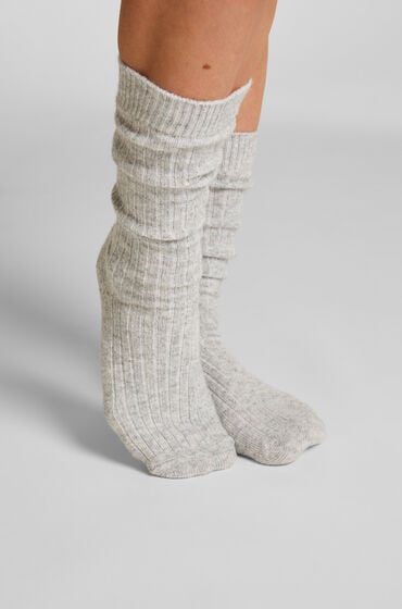 Hunkemöller Strumpor Cashmereblandad Grå