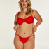Ovadderad bikinitopp BoraBora, Röd