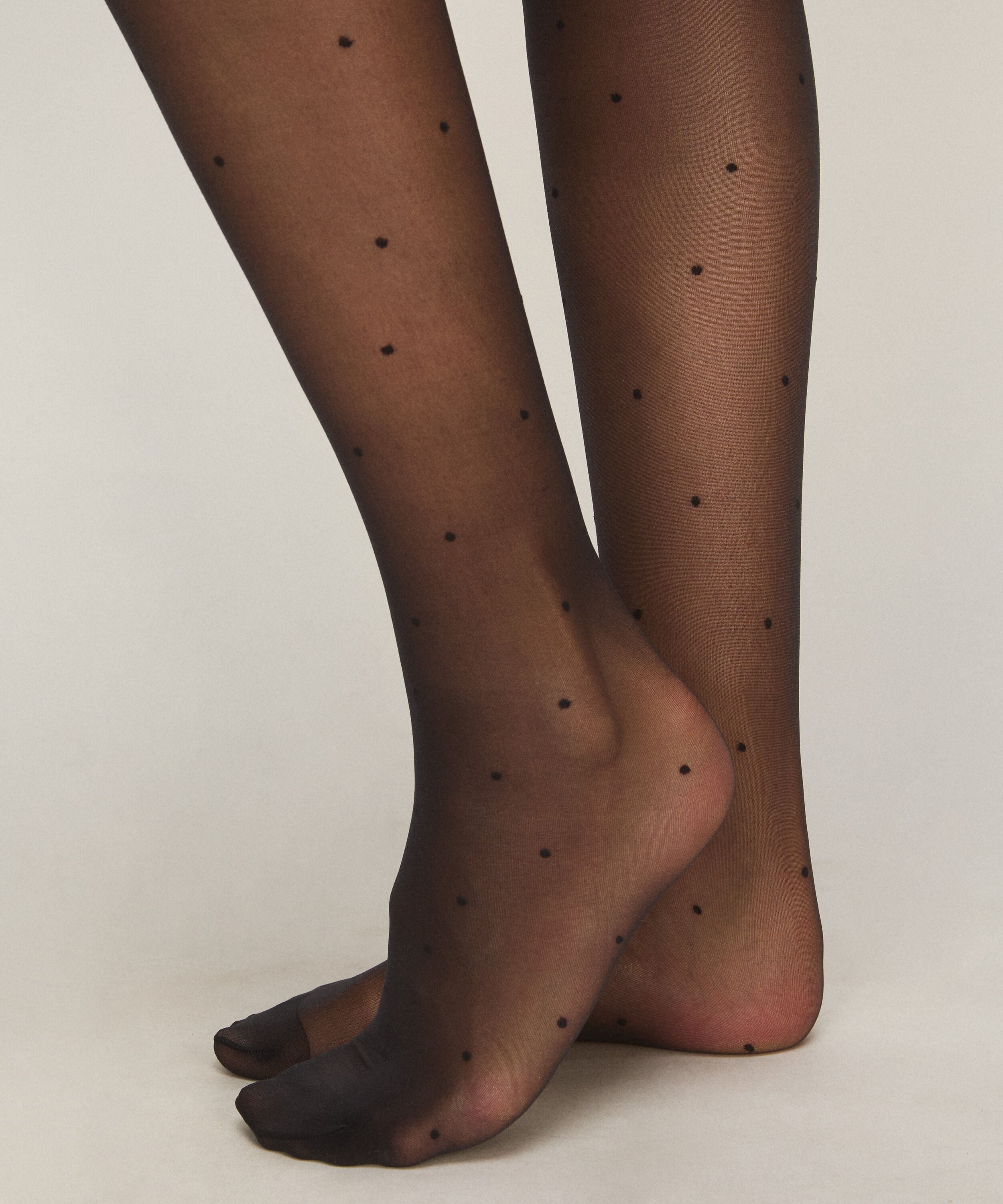 Strumpbyxor 15 Denier Dots, Svart