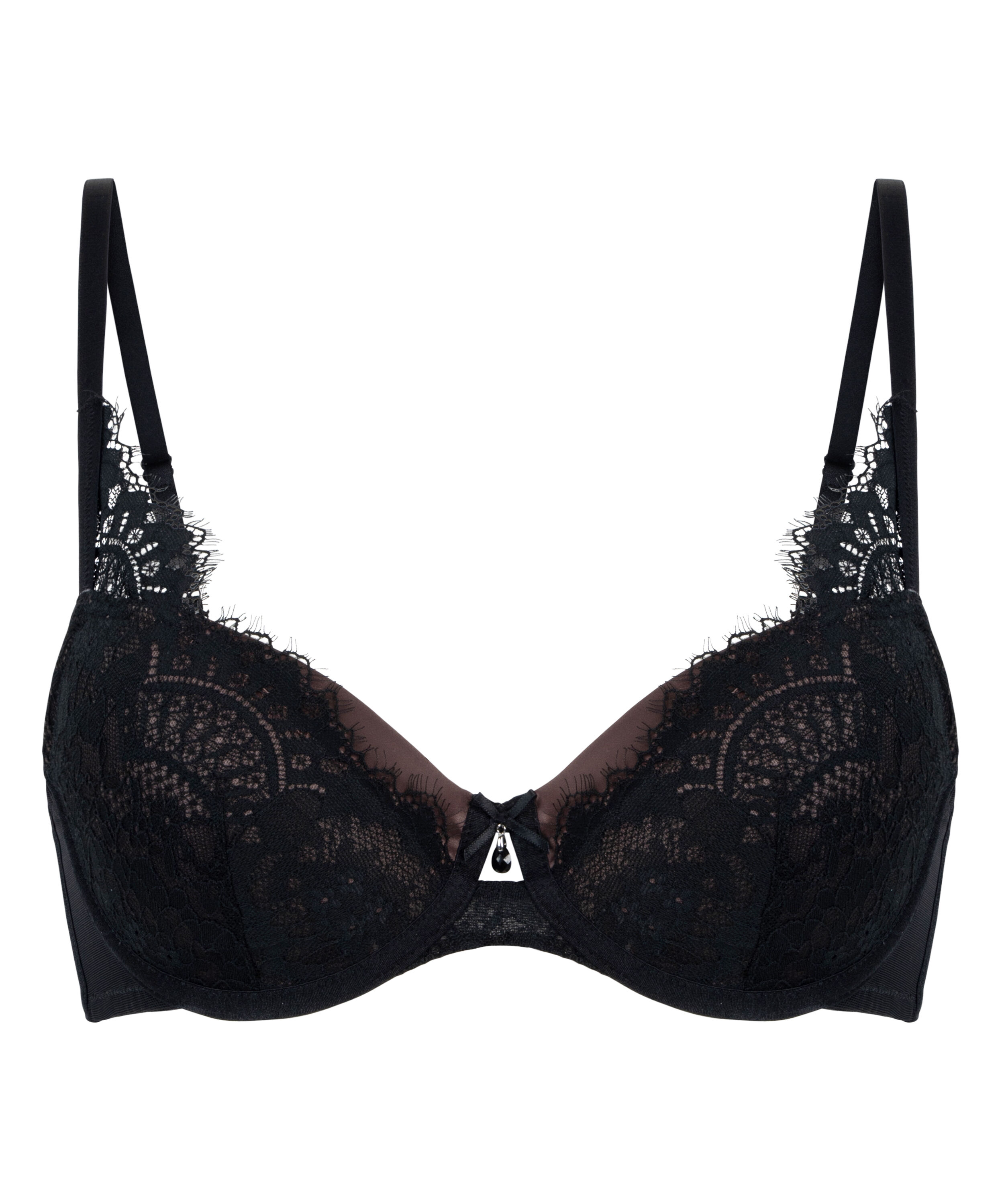 Formpressad bygel-bh Mirabella, Svart
