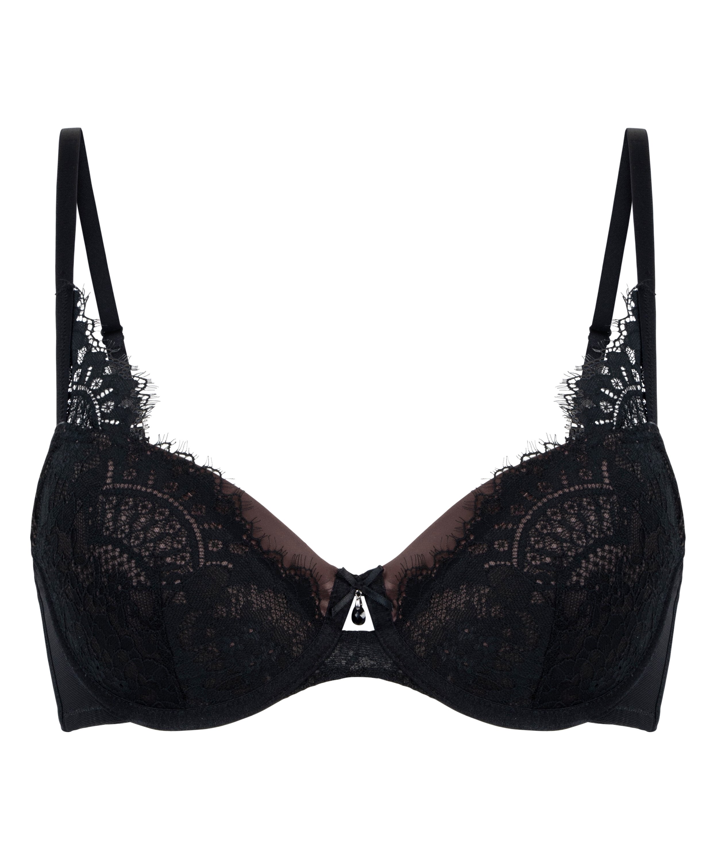 Formpressad bygel-bh Mirabella, Svart, main