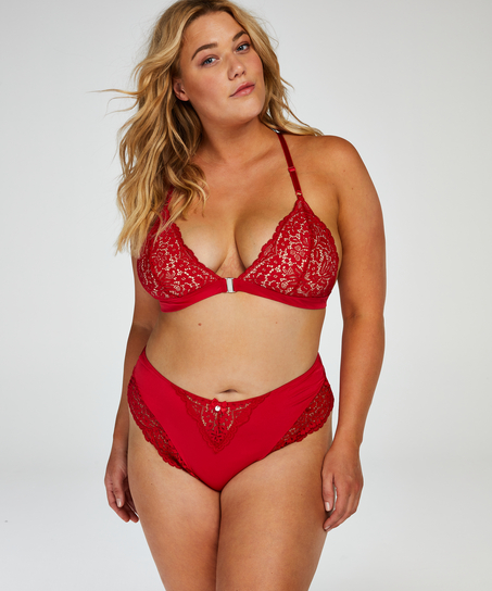 Vadderad triangel-bralette Rose, R&ouml;d