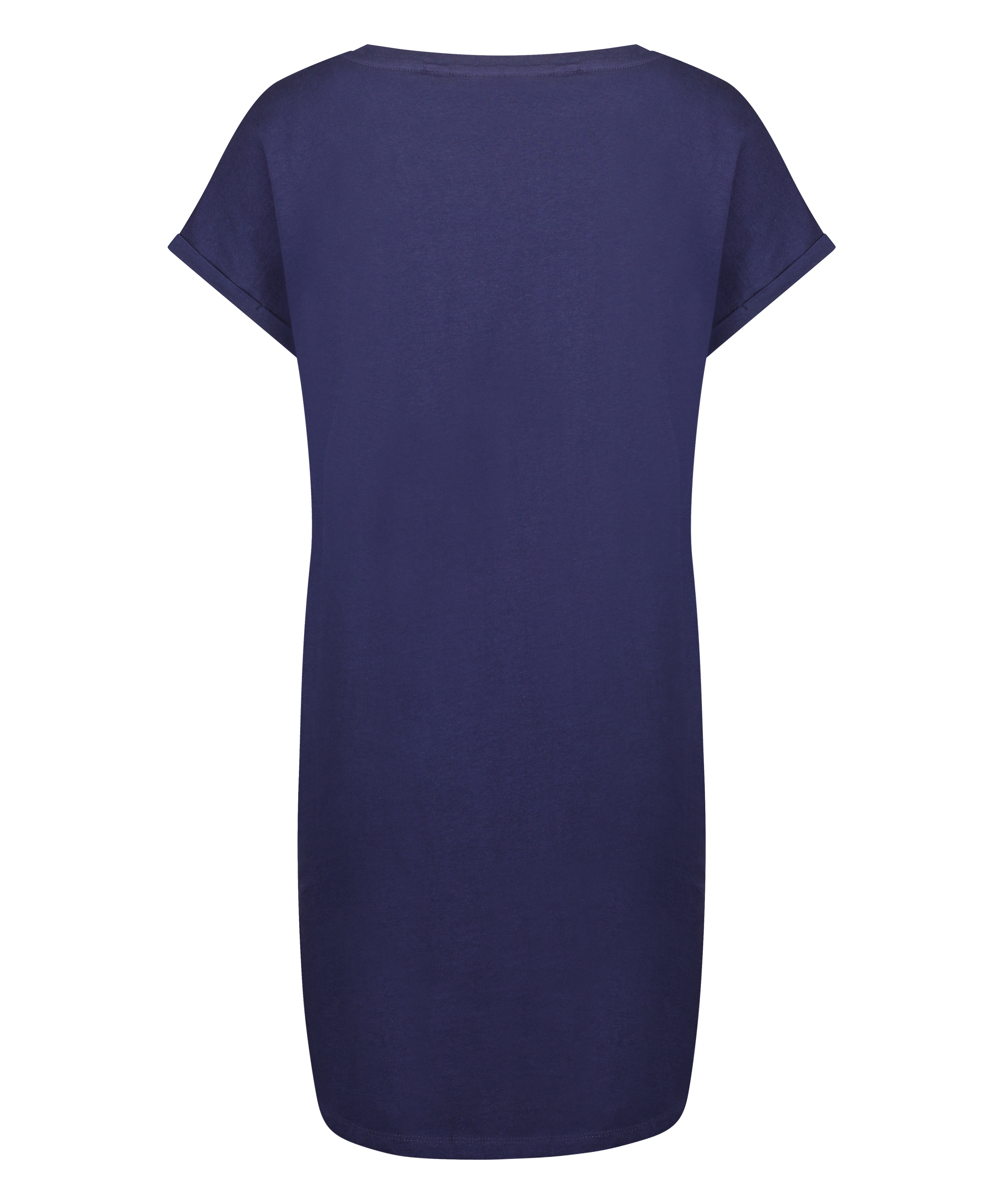 Nattskjorta med rund hals, Blå, main