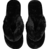 Tofflor Fake Fur, Svart
