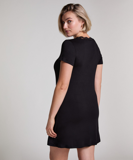 Nattlinne i jersey, Svart