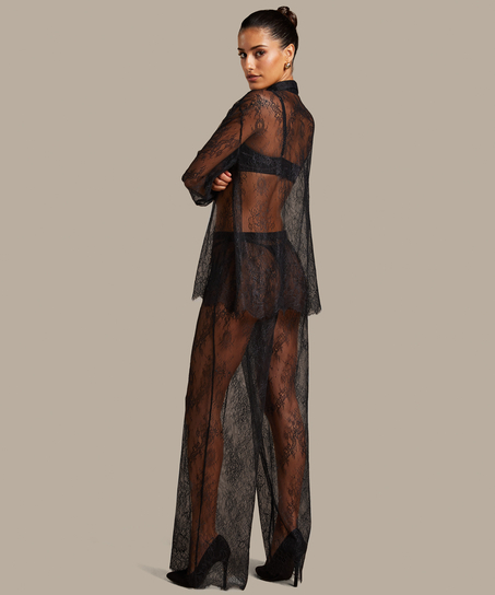 Byxor Lace Camille, Svart