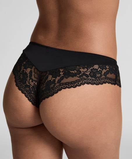 Valencia Brazilian Shorts, Svart