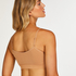 ﻿Bralette med remmar, Beige