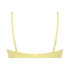 Vadderad axelbandslös bikinitopp med bygel Scallop Storlek E +, Gul
