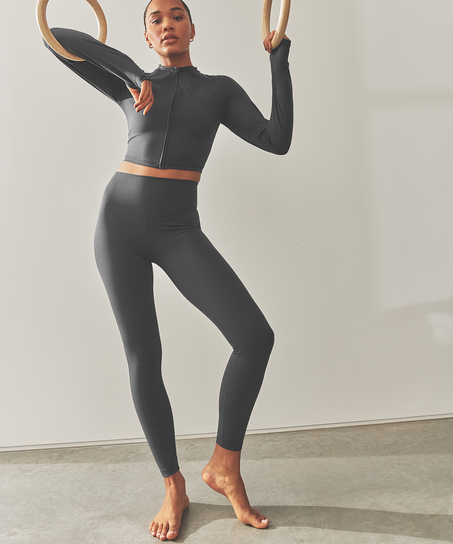 HKMX Leggings med hög midja, Grå