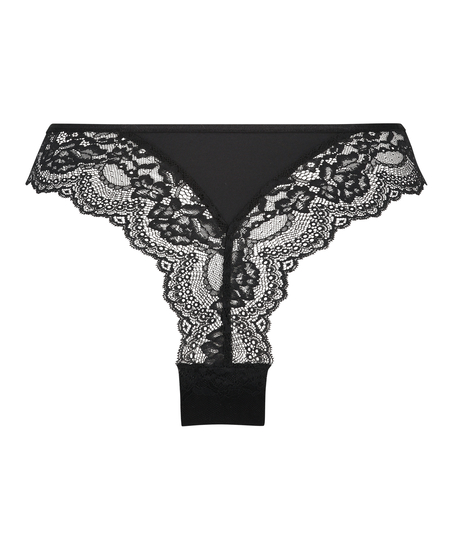 Högt skuren brazilian-trosa Dora, Svart