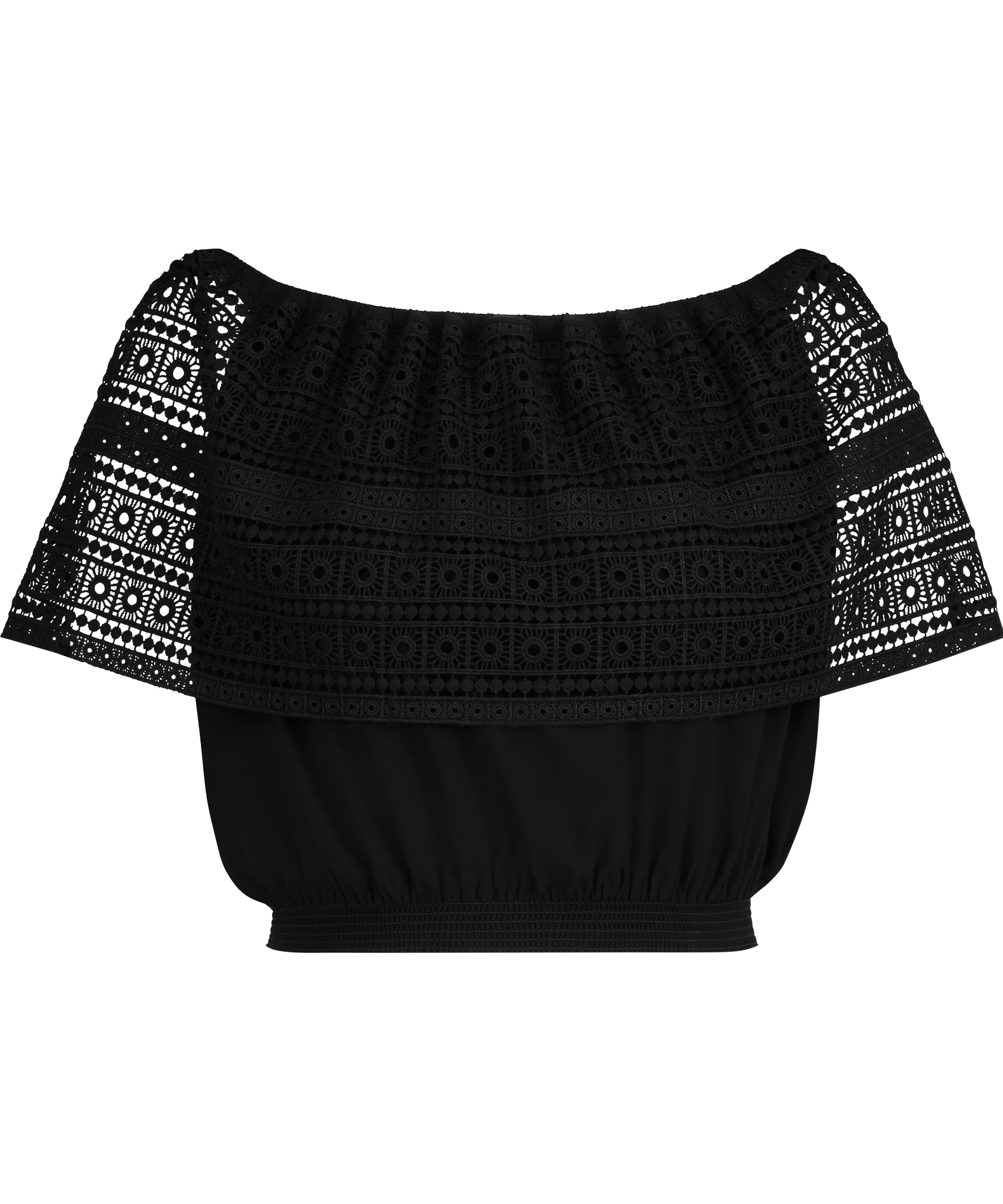 Virkad topp, Svart, main