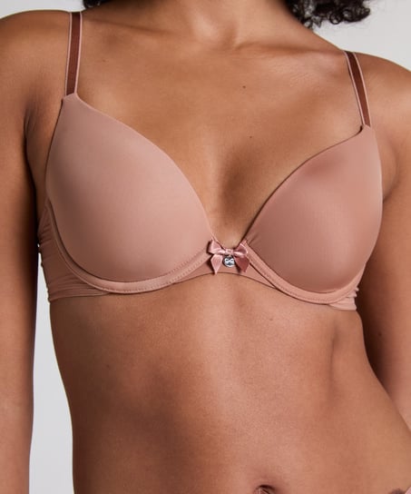 Formpressad bygel-bh Plunge, Brun