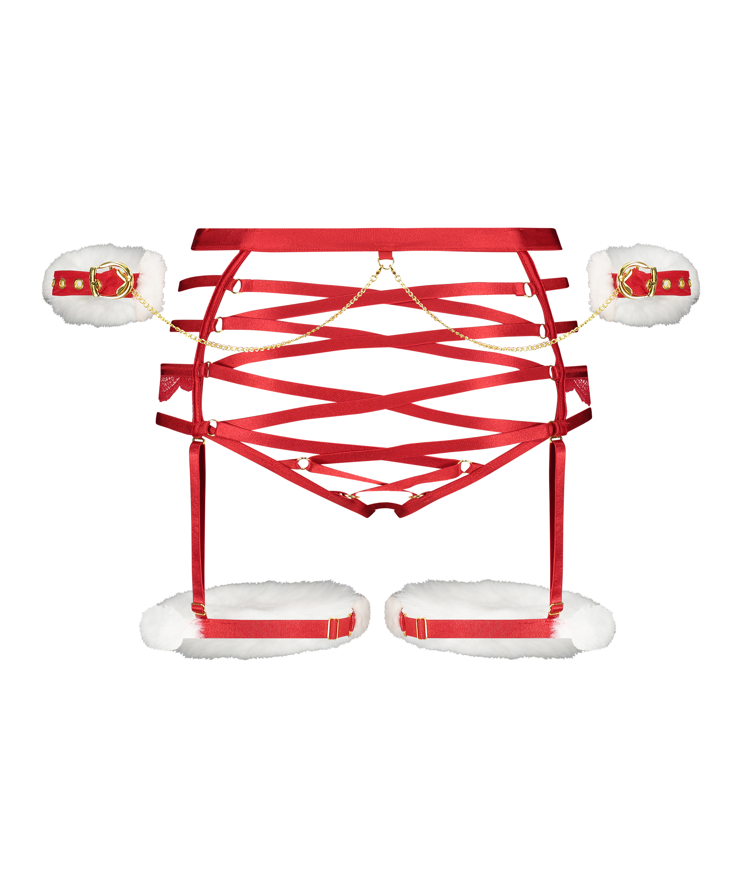 Cindy Högt skuren brazilian-trosa, röd, main