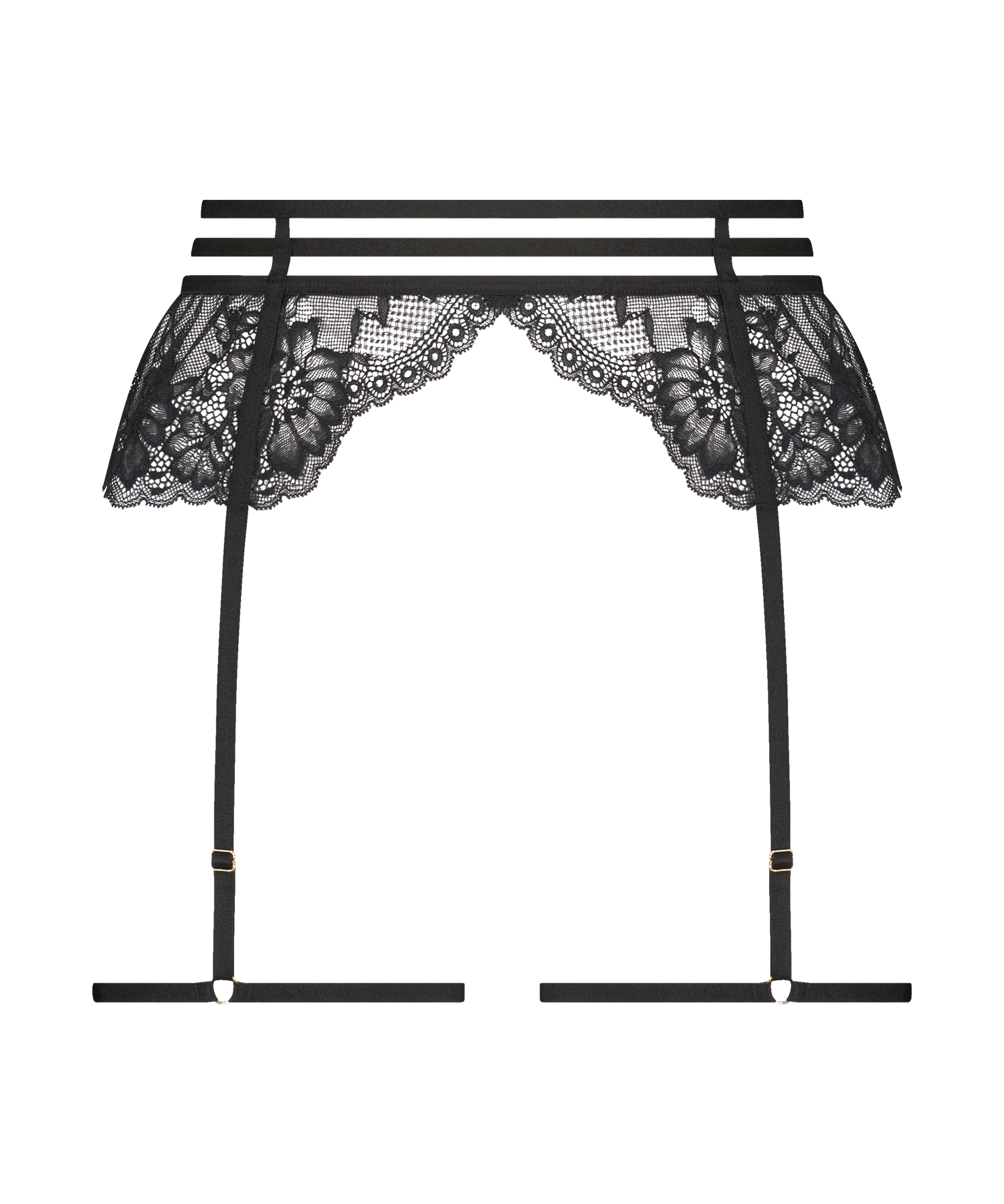 Strumpeband Roxanne, Svart, main