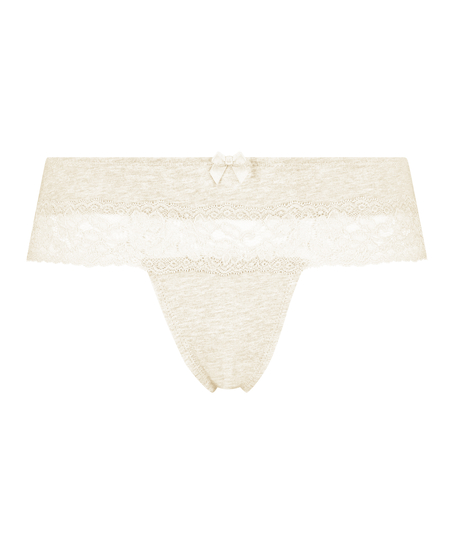 Boxer-string i bomull, Beige