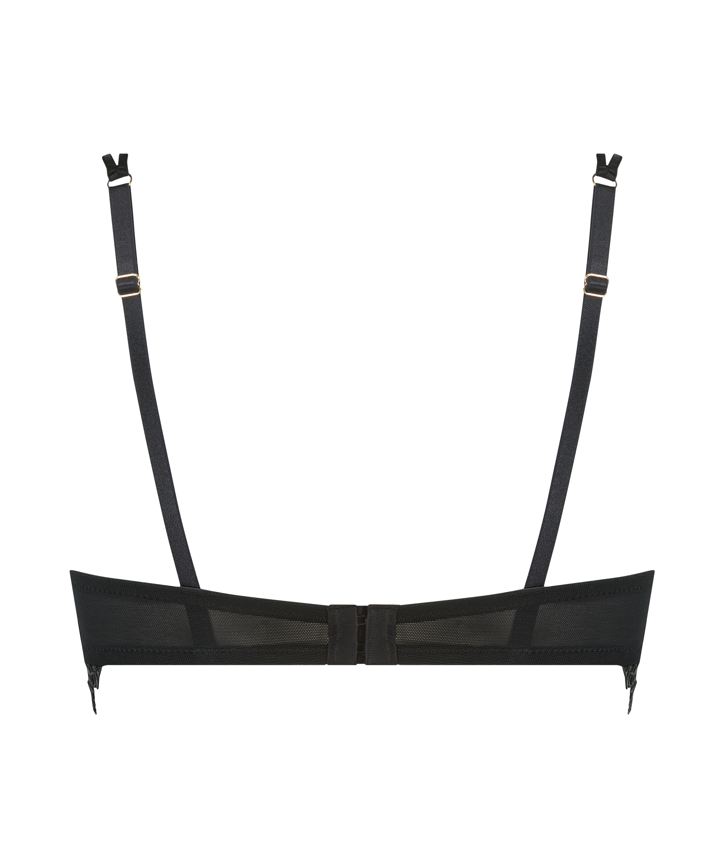 Icke-formpressad longline bygel-bh Mila, Svart, main