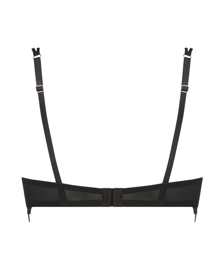 Icke-formpressad longline bygel-bh Mila, Svart