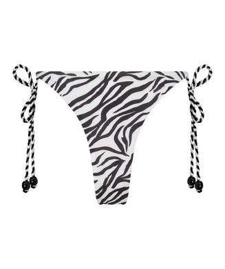 Cheeky Tanga Bikiniunderdel Doha Zebra, Vit