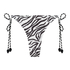 Cheeky Tanga Bikiniunderdel Doha Zebra, Vit