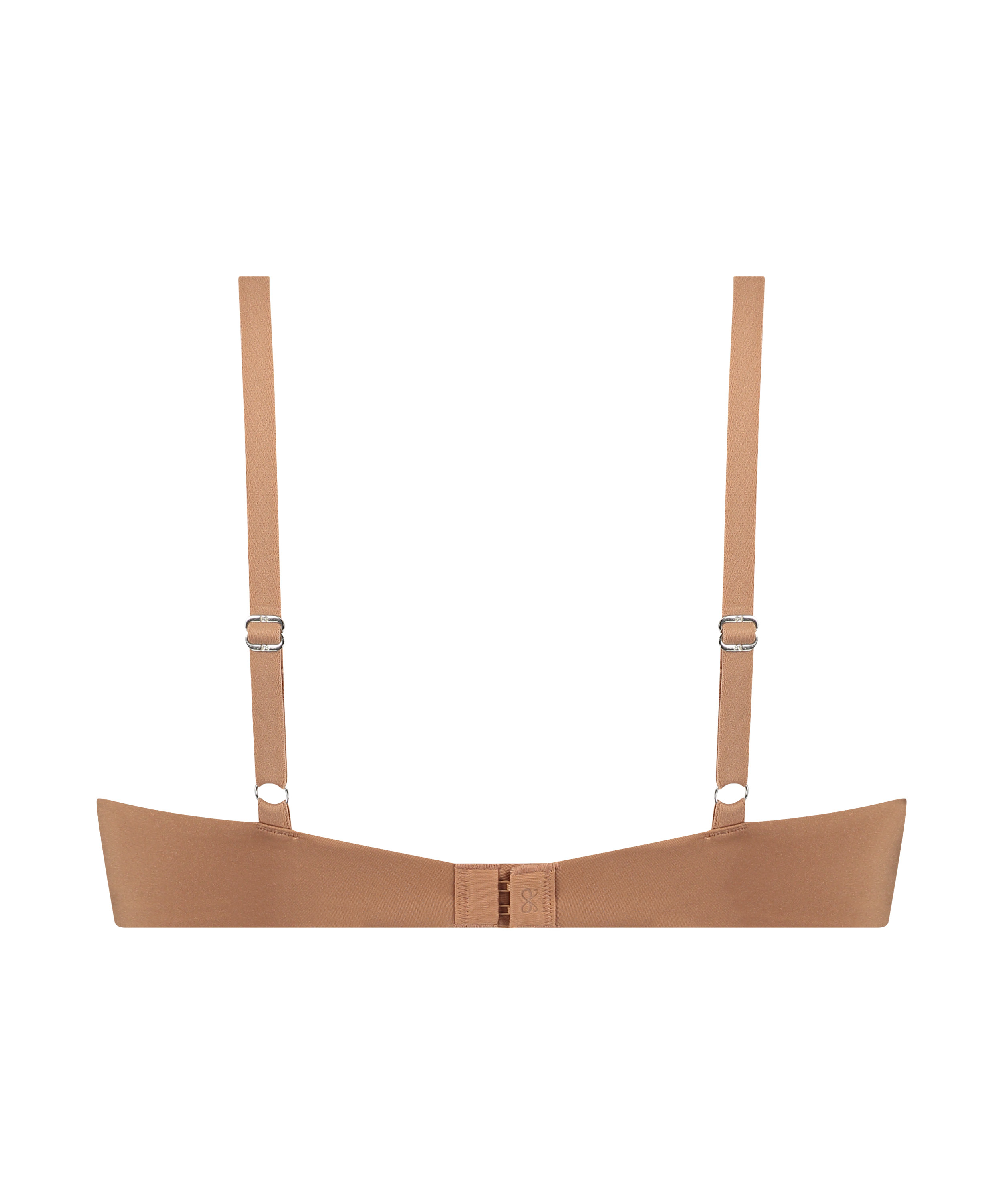 Formpressad pushup-bh med bygel Smooth, Brun, main