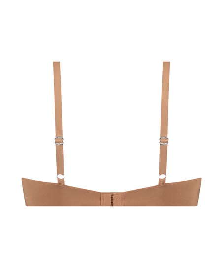 Formpressad pushup-bh med bygel Smooth, Brun
