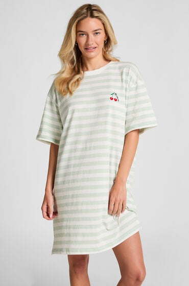 Hunkemöller Nattskjorta med rund hals Grön