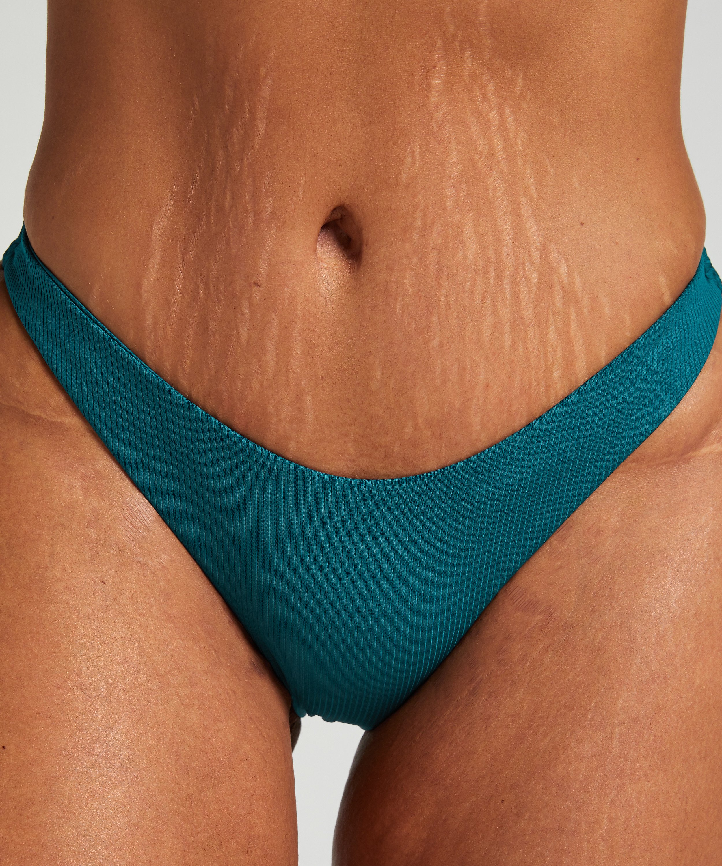 Högt Skuren Bikiniunderdel Eclipse, grön, main