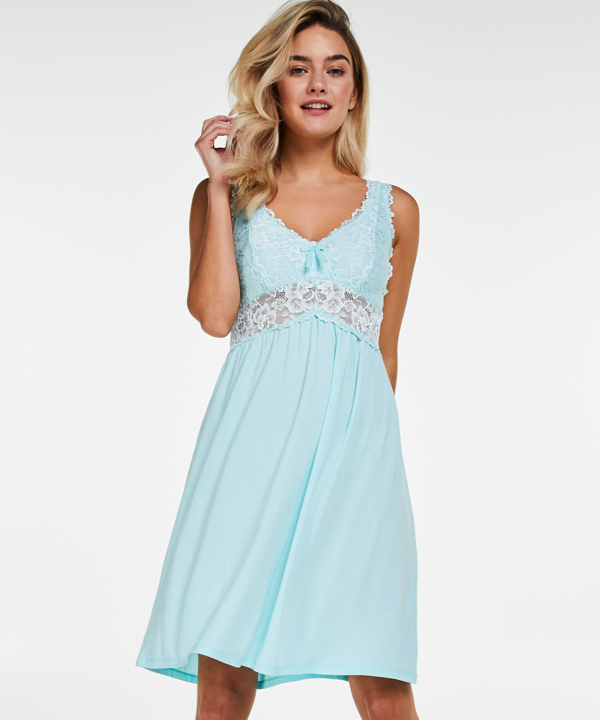 Underklänning Modal Lace, Blå