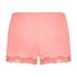 Shorts i sammet och spets, Rosa