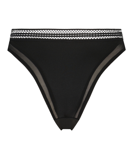 Högt skuren braziliantrosa Mina, Svart