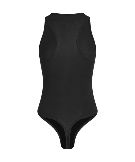 super soft cashmereblandad body, Svart