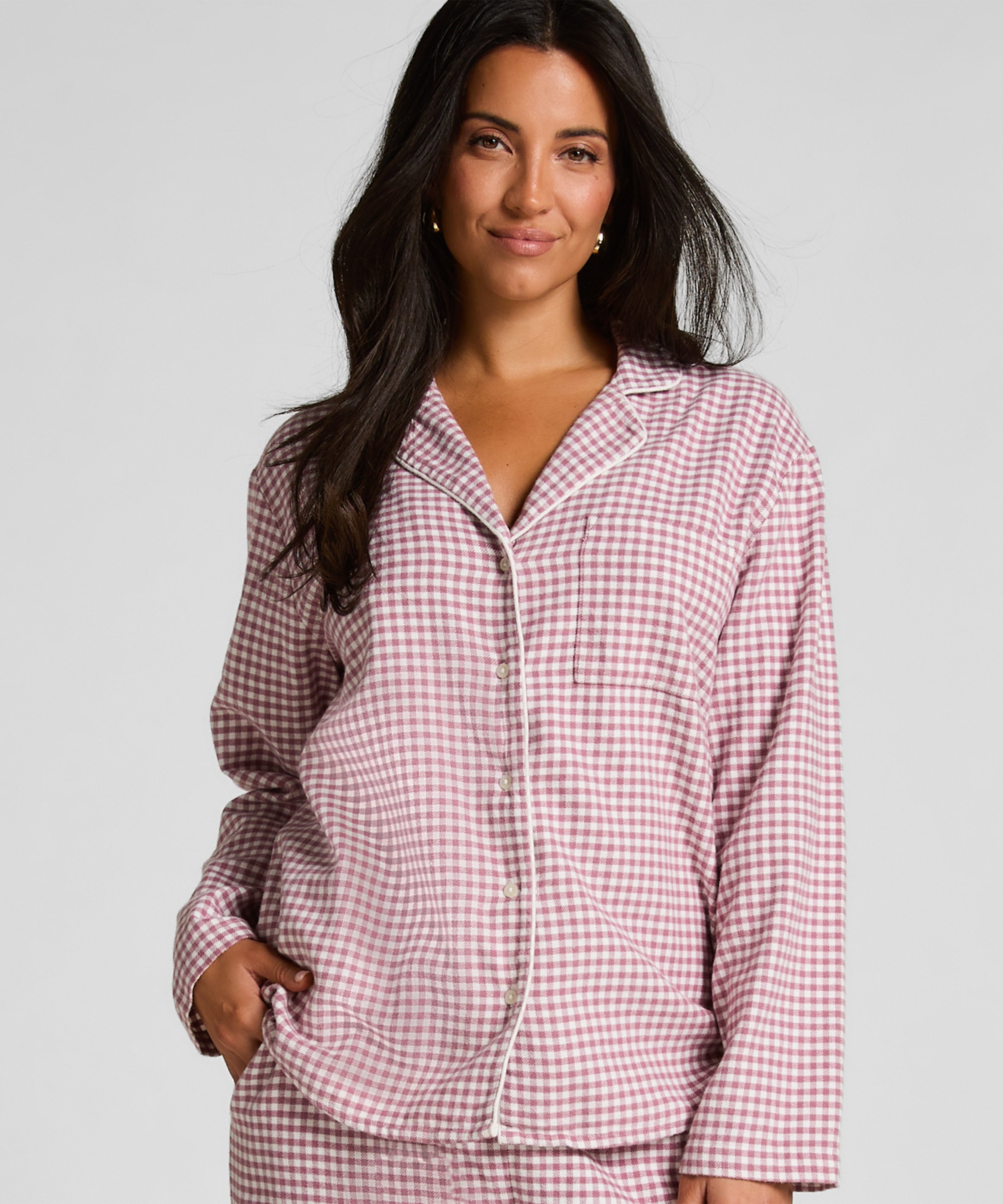 Pyjamastopp Flanel Essentials, Lila, main