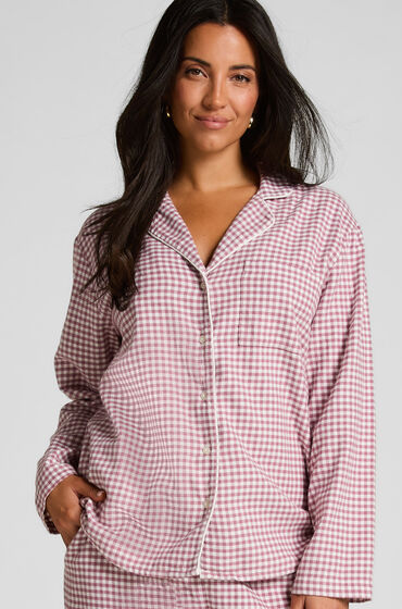 Hunkemöller Pyjamastopp Flanel Essentials Lila