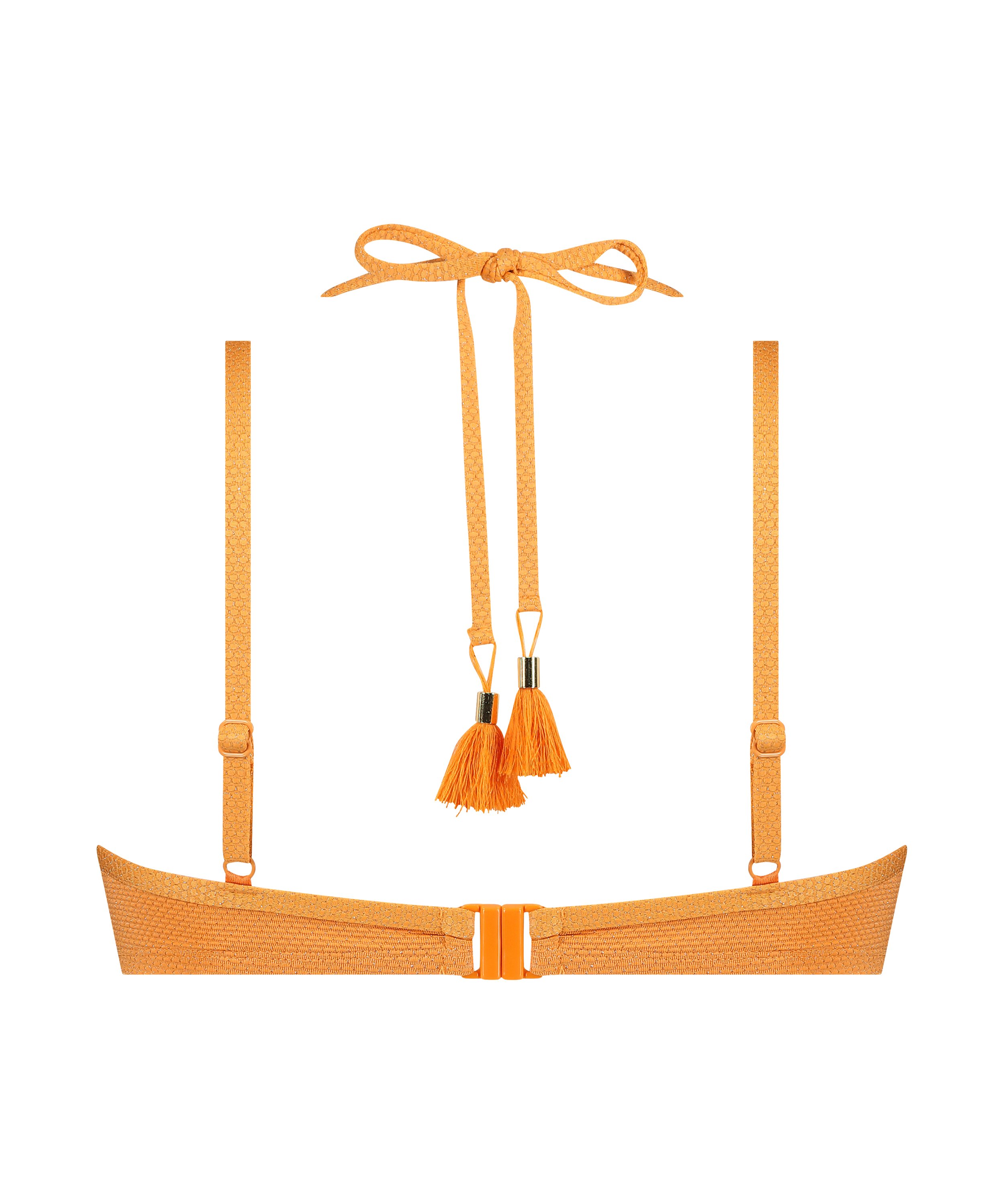 Bikini&ouml;verdel Scallop Lurex, Orange, main
