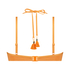 Bikini&ouml;verdel Scallop Lurex, Orange
