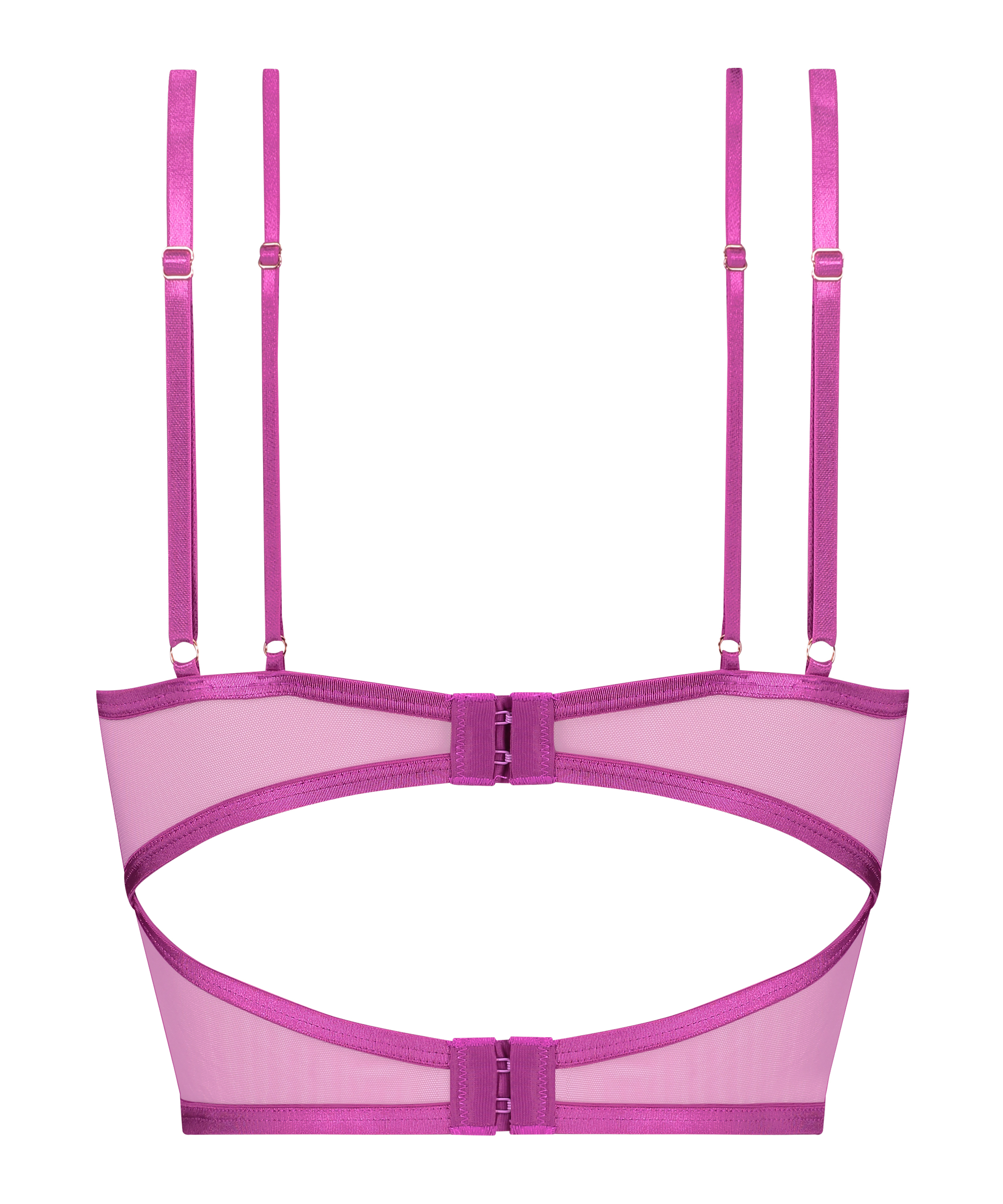 Icke-formpressad longline bygel-bh Constance, Lila, main