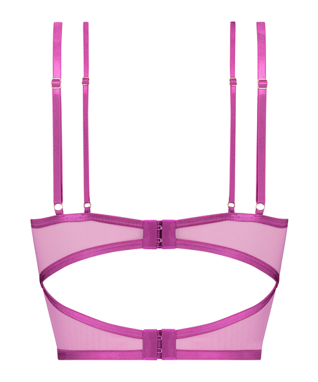 Icke-formpressad longline bygel-bh Constance, Lila