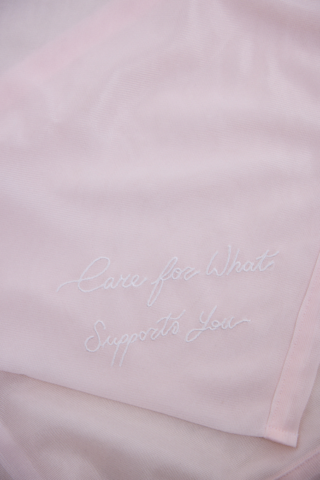 Washing Bag Pink Ribbon Small, Rosa