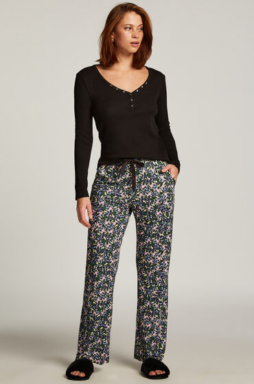 Hunkemöller Pyjamasbyxa Jersey Svart