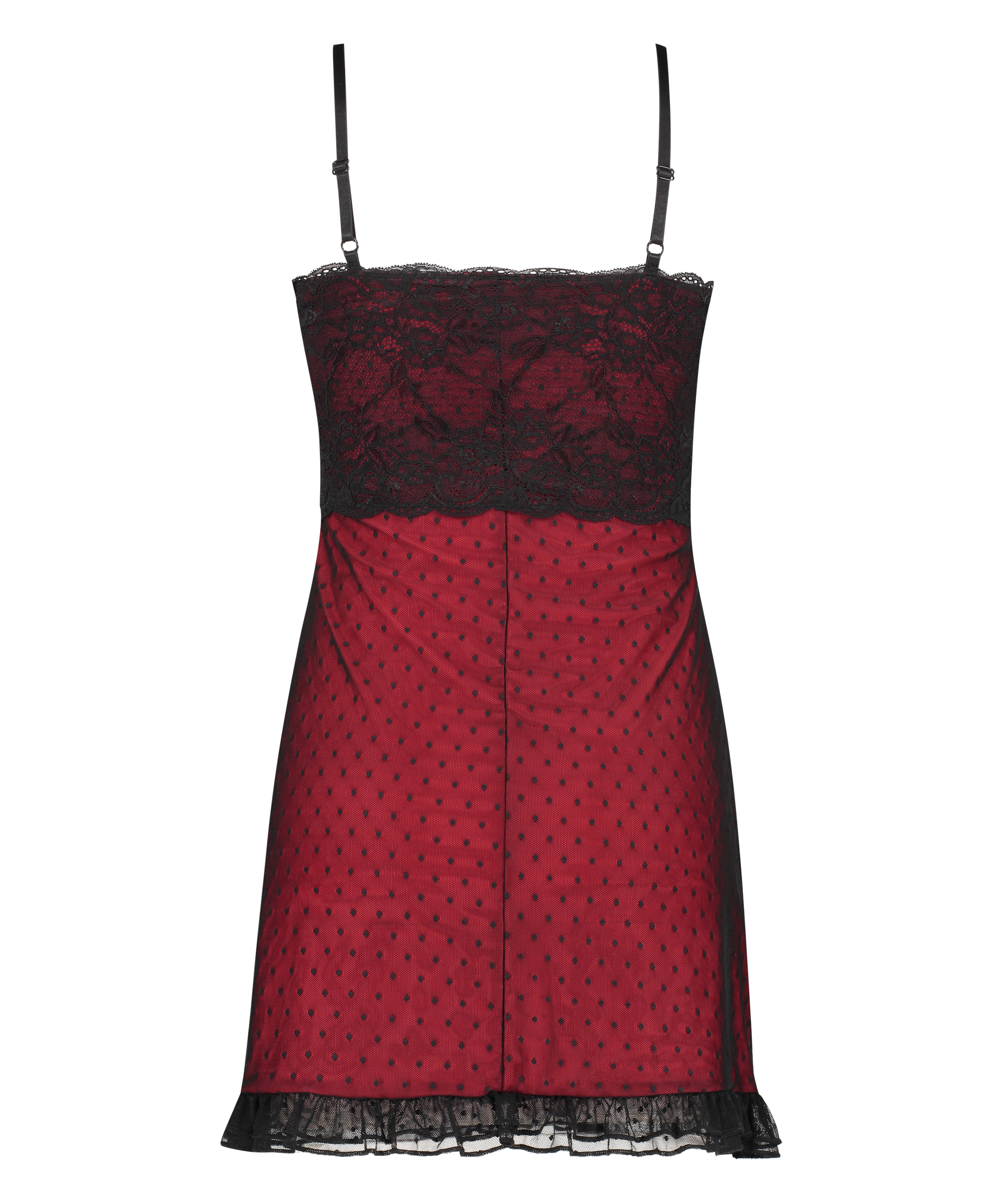 Bandeau underklänning, Röd, main