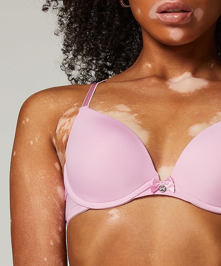 Formpressad bygel-bh Plunge, Rosa