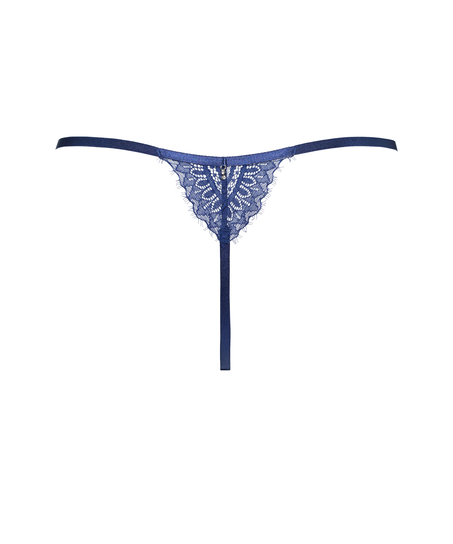 Mabel högt skuren stringtrosa, Blå