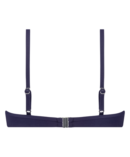 Scallop formpressad bikinitopp med bygel, Bl&aring;