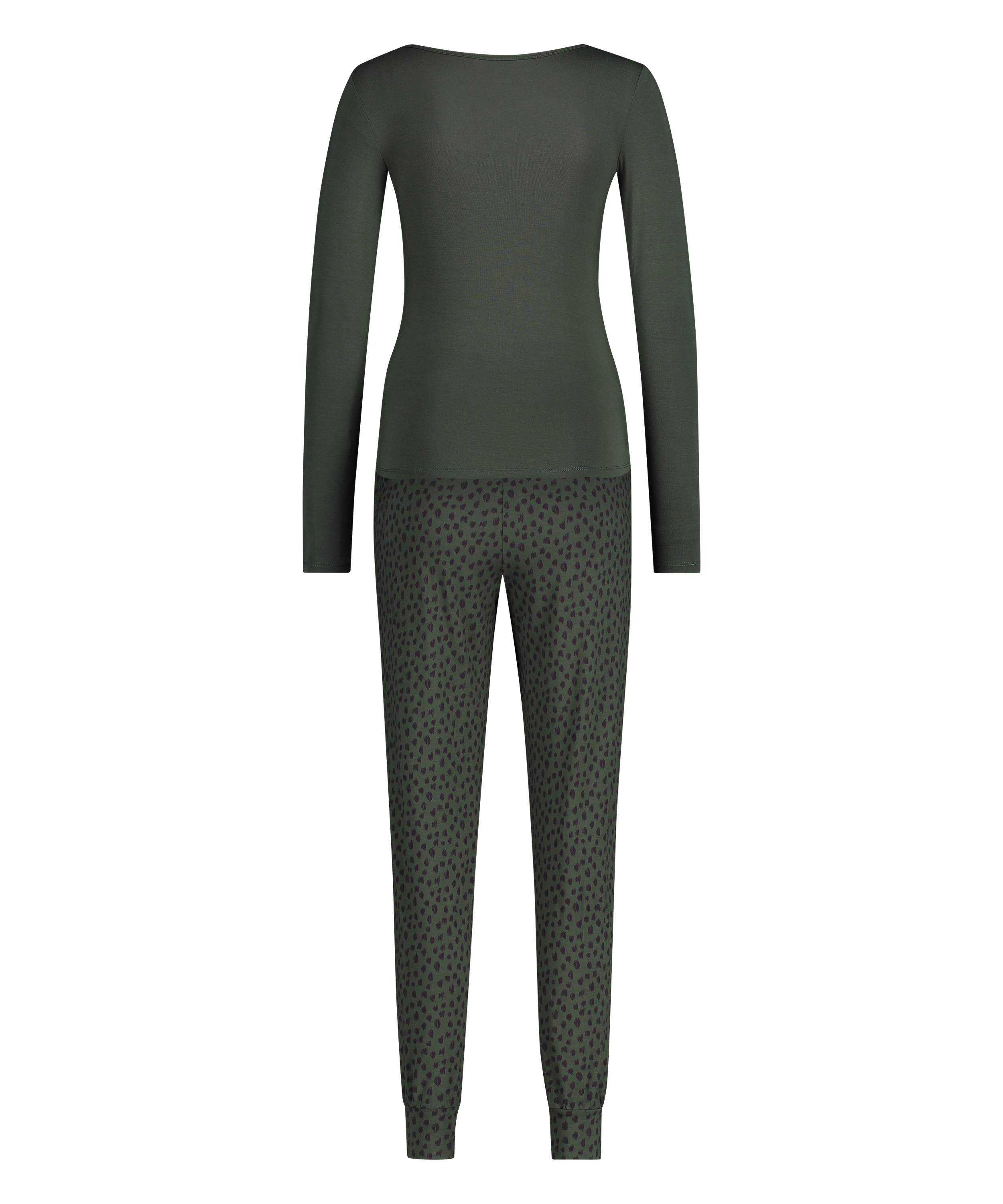 Pyjama set Leopard, grön, main